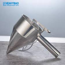 …from small amounts in laboratories to large quantities in industry. China Heavybao Industrial Stainless Steel Funnel Large Diameter Liquid Oil Small Funnel For Syrup China Pastry Sirup Filter Batter Funnel And Stainless Steel Funnel Price