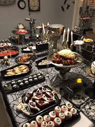 Halloween Dessert Table In 2020 Halloween Party Desserts Halloween Party Dessert Table Halloween Dessert Table