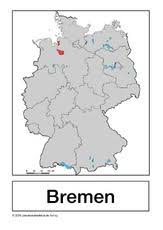 Bundeslandkarten Bundesrepublik Deutschland Erdkunde Sachthemen Hus Klasse 4 Grundschulmaterial De In 2020 Mit Bildern Erdkunde Bundesland Thema