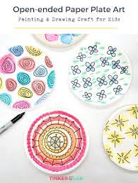 Painting And Drawing Paper Plate Craft Tinkerlab Paper Plate Crafts Paper Plate Art Plate Crafts Lots of creative ways to learn and play with paper transform paper plates into a beautiful calla lily flower craft for kids.