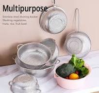 Stainless Steel Colander Strainer Sieve Kitchen Rice Washer Fine Mesh Food  Strainers Colander Vegetables Fruits Draining 654b39207ef70015e3029bf1