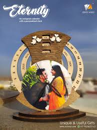 Eternity Personalised Calendar Photo Clock Unique Gift For Couple Customised Gifts In 2020 Customised Gifts Unique Anniversary Gifts Unique Gifts For Couples