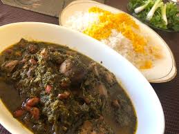 You want ghormeh sabzi without rice?? asked the waiter bewildered glancing back and forth between me and the sous chef. Lamb And Herb Stew Ghormeh Sabzi Thriftyfun