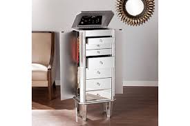 Attractive and functional, this traditional wildon home wapato jewelry armoire with mirror offers ample safe storage space for all your precious jewelry. Mirrored Jewelry Armoire Ashley Furniture Homestore