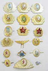 Lot 18 Russian Soviet Ukrainian Army Hat Cap Badge Star Pins Cockades Military Army Hat Badge Real Vintage