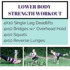 Strength Training At Home Lower Body Workout Fitzala Strength Workout Lower Body Workout Workout
