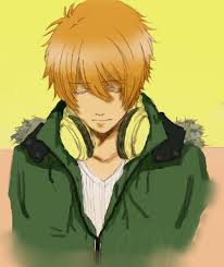 Black hair anime guy with orange eyes. Orange Haired Anime Boy Wallpaper For You