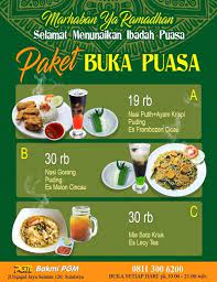 Check spelling or type a new query. Paket Menu Ramadhan Bakmi Pgm