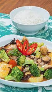 Tumis Brokoli Jamur Tofu Recipe Food Videos Cooking Diy Food Recipes Curry Recipes Easy