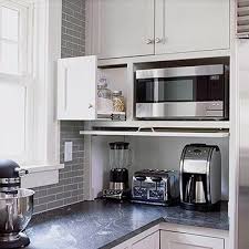 Appliance Hideaway No Clutter And Everything Can Stay Plugged In And Handy Home Kitchens Kitchen Appliance Storage Kitchen Renovation