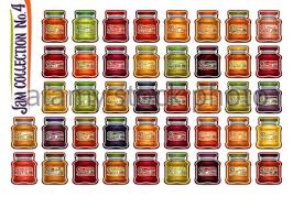 Download Apricot Jam Label With Jar Stock Vector Image Art Alamy PSD Mockup Templates