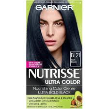 It is perfect to cover the greys that give your age away or update your look, with a crisp new black. Garnier Nutrisse Ultra Color Nourishing Hair Color Creme Bl21 Blue Black 1 Ea Walmart Com Walmart Com