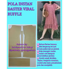 Are you see now top 10 ada berapa macam jarum mesen jahet results on the web. Pola Daster Viral Ruffle Pola Produksi Pola Instan Pola Baju Sewing Pattern Shopee Indonesia