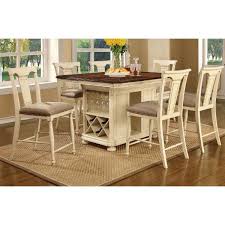 Arcadia Bisque 5 Piece Counter Height Island Dining Set 5 Piece Dining Set Dining Furniture