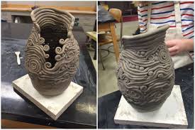 Ceramic Coil Vase Seaman High School Coil Pottery High School Ceramics Clay Art Projects