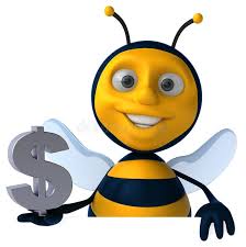 Bee Money Stock Illustrations