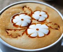 Coffee With Flowers Design On Top Art Coffee Recipes Coffee Latte Art Matcha Green Tea Latte