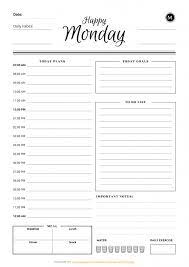 Daily Planner Templates Printable Download Free Pdf Tagesplan Vorlagen Planer Vorlagen Terminplaner Vorlage