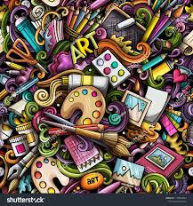 Cartoon Cute Doodles Hand Drawn Artist Seamless Pattern Colorful Detailed With Lots Of Objects Background E Doodle Art Designs Doodle Art Drawing Doddle Art
