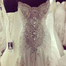 Crystal Embellished Wedding Gown For More Visit Www Facebook Com Gelinligimm Wedding Dresses Wedding Gowns Wedding