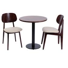 Wood, round kitchen & dining room tables : Costa Coffee Shop Round Table Chairs Set For Club House Hotels Bistros Cafe Furniture