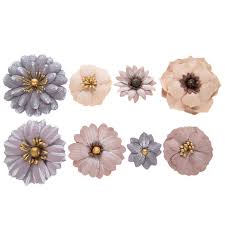 Paper flowers at hobby lobby. Purple Pink Layered Assorted Paper Flower Embellishments Hobby Lobby 80934143