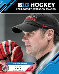 ᴄᴏᴀᴄʜ ᴏꜰ ᴛʜᴇ ʏᴇᴀʀ 🏆 Steve Rohlik #B1GHockey x @ohiostatemhky