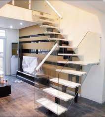 Aliexpress Com Buy L Shape Glass Handrail Stairs Staircase Design From Reliable Stairs Suppliers On Shenzhen Saudi China Moderne Treppen Innenausbau Treppe