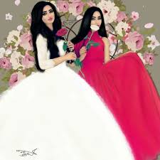 Pin By Meme English On عروس Fashion Sketches Dresses Cute Girl Drawing Cute Couple Art