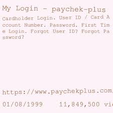 Important information for opening a card account: Www Paycheckplus Com Account Login Login Page