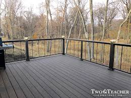 Outdoor led lighting is quickly becoming the lighting product of choice for homeowners, because of its drastic reduction in electricity use. Cable Railing With 4 Led Post Cap Lights Two Teacher Construction