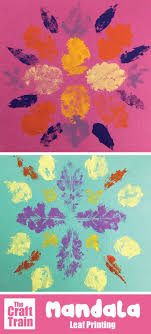 Leaf Printing Mandala Art The Craft Train In 2020 Mandala Art Lesson Mandala Art Nature Crafts