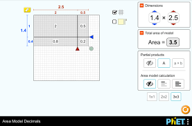 Multiply large numbers with this handy trick! Area Model Decimals Multiplication Decimals Area Model Phet Interactive Simulations