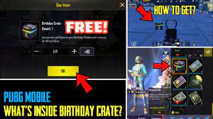 Pubg Mobile Birthday Crate Pubg Mobile Season 6 Royal Pass Rewards Pubg Mobile Season 6 Youtube