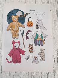 Vintage Paper Dolls the Bear Who Thought He Was a Bunny, Ted Trib, Little  Johnny and the Teddy Bears, Storybook Bears, Teddies Trick or Tre - Etsy