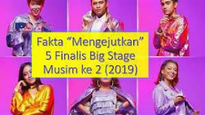 Sedia maklum, program big stage 2019 ini menampilkan 12 bintang penyanyi bbnu yang terdiri enam peserta lelaki seperti santesh, irfan haris, adzrin berikut dikongsikan maklumat berkaitan program big stage 2019 minggu 2 yang akan dikemaskini dari semasa ke semasa. Fakta Mengejutkan Finalis Big Stage 2 Terbongkar Youtube