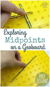 Midpoint Formula Activity Free Hands On Lesson Midpoint Formula Math Geek Midpoint