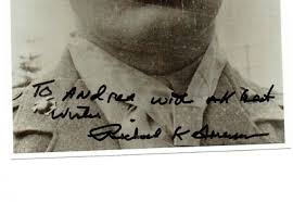 Medal of Honor winner Richard K. Sorenson SIGNED photo of US Marine WORLD  WAR II