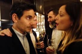 James Kaliardos Sarah Cristobal Redakční stock fotografie