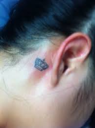 There's not much room for error when it comes to these. Crown Tattoo Behind The Ear I Like This But Would Put It On Toe Or Foot Crown Tattoo Behind Ear Tattoo Small Crown Tattoo