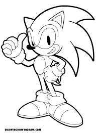 How To Draw Sonic The Hedgehog In Easy Drawing Tutorial How To Draw Step By Step Drawing Tutorials Folhas Para Colorir Imprimir Desenhos Para Colorir Carros Para Colorir