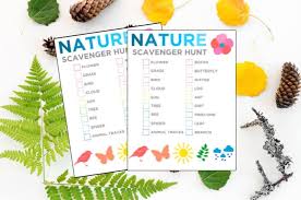 Take this scavenger hunt with pictures on a nature walk or camping. Nature Scavenger Hunt For Kids Made With Happy