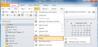Choose a template from the outlook rules wizard. Where Is Rules In Microsoft Outlook 2010 2013 2016 2019 And 365
