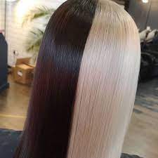 All it takes is two wonderful shades of a color to change your look. 6 Bold Half Half Split Hair Color Ideas Wella Professionals