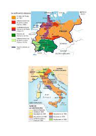 En 774 sofocó una sublevación lombarda en italia y se proclamó rex francorum et longobardorum. Mapas Unificacion Alemana E Italiana