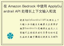 在Amazon Bedrock 中使用ApplyGuardrail API 处理长上下文输入和 ...