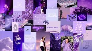 See more ideas about laptop backgrounds, laptop wallpaper, macbook wallpaper. Purple Aesthetic Collage Wallpaper Laptop Aesthetic Novocom Top