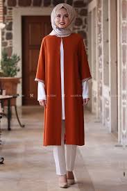 Kiremit Tas Detay Tunik Ad13998 Tesettur Tunik Modelleri 2020 Estilo Hijab Moda Moda Musulmana