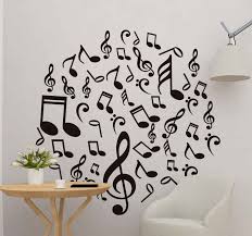 In both detailed naturalist drawings and bright and bold lisa frank stickers. Music Notes Musical Wall Sticker Tenstickers