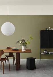 Eight Alternatives To Grey And White For Fans Of Neutral Decor These Four Walls Green Walls Living Room Green Wall Color Olive Living Rooms